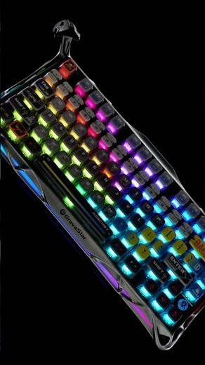 An Alien keyboard! GravaStar Mercury K1 Pro Interstellar Silver #keebs #mechanicalkeyboard #gaming