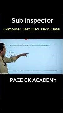 Sub Inspector Computer Test Discussion Class