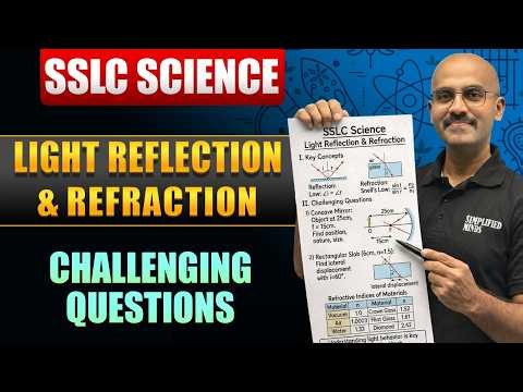 SSLC Science 2026 | Light Reflection & Refraction Application Based | Fix 80/80 🚀| SimplifiedMinds