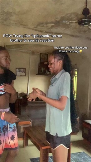 Brother's Trust Tested: Epic Spit Prank Reaction