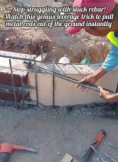 How To Pull Stuck Metal Rods Using Leverage