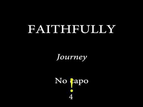 FAITHFULLY - JOURNEY ARNEL PINEDA Easy Chords and Lyrics (sin audio)