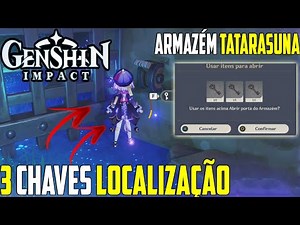 How to Open Tatarasuna Arsenal (Warehouse) Gate Location of the 3 Keys - GENSHIN IMPACT