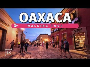 A Night Walk Through Oaxaca's Historic Center | Mexico Walking Tour in 4k60fps w/Captions