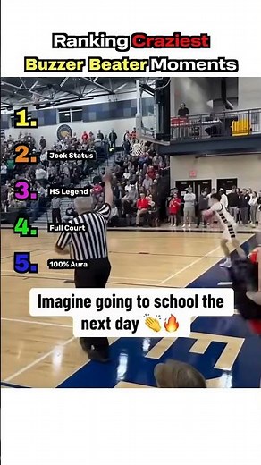 Ranking Craziest Buzzer Beater Moments 🏀🔥