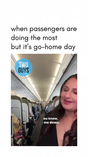 can’t bring me down on go-home day 😂 #flightattendantlife #cabincrewlife #aviationlovers | Two Guys on a Plane