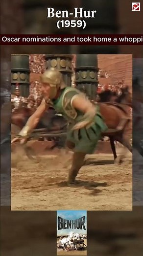 🎬 Ben-Hur (1959) | The film earned 12 Oscar nominations | 11 Academy Awards #hollywood #film
