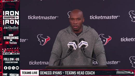 Texans Head Coach DeMeco Ryans speaks to the media ahead of Wild Card Round | Houston Texans