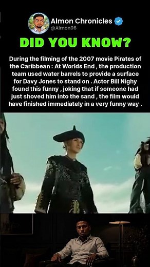 During the filming of the 2007 movie Pirates of the Caribbean At Worlds End, the...