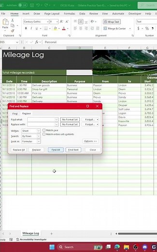 How to replace text with the Find and Replace tool in Microsoft Excel