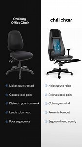 This chair will change the way you work. Meet the Chill Chair - your new personal masseuse. It's a comfortable office chair that doubles as a massage chair for instant relief. A ten-minute massage will relax your mind and body. With the Chill Chair, every workday feels like a spa day. Use the code "chill15" at checkout for 15% OFF. Get Yours Now ▶️ chillchair.com 📦 Free shipping 🗓 One-month risk-free trial 💸 Buy now pay later available | Chill Chair