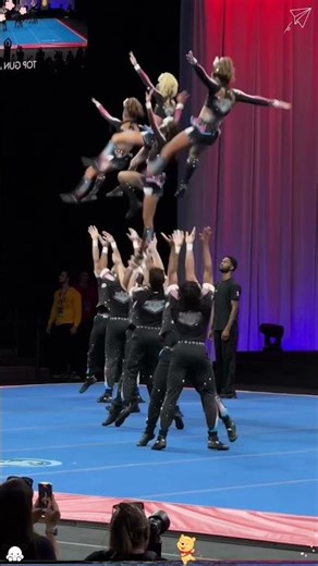insane cheer stunts#cheerstunts #InsaneSkills#CheerAthlete#HighEnergyMoments#SportsWow