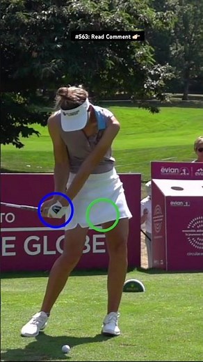 Perfect left wrist movement (golf swing slow motion)