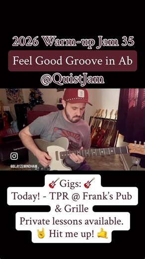 2026 Warm-up Jam 35 (Ab Groovy) @QuistJam #fendertelecaster #warmupjam #groove #tele #fender #solo