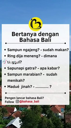 Bertanya menggunakan Bahasa Bali, Apa artinya Madue jinah? #bahasabali #basabali #percakapan