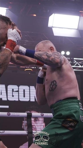 Brutal Bare Knuckle Knock Out in Slow Motion! #