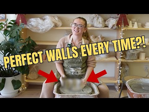 How to Pull Even Walls on the Wheel (Beginner Pottery Tutorial)