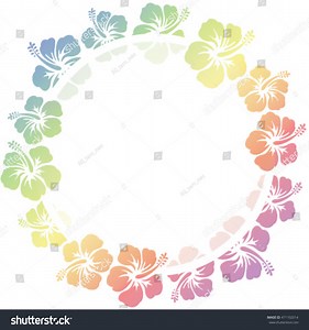 Hibiscus Flowers Frame Stock Vector (Royalty Free) 471102014 | Shutterstock