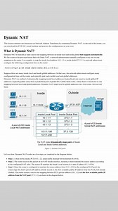Part 2: Dynamic NAT & Configurations Notes - Router Nest ✅✅ #education #networking #technology #tech #fblifestyle #networkengineer #security #network | Router Nest