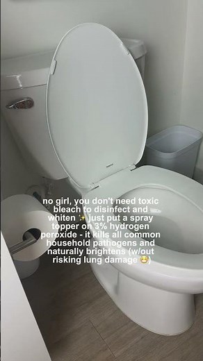 Natural cleaning with hydrogen peroxide ✨