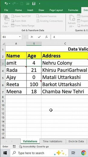 Excel Data Validation Tutorial | Number, Date & Time Validation in Excel
