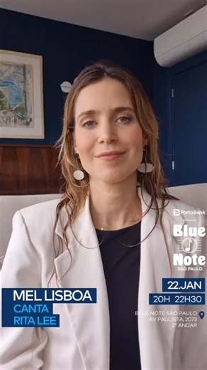 Últimos ingressos! Mel Lisboa canta Rita Lee retorna ao Blue Note São Paulo em 2026. A artista performa vários sucessos do repertório de Rita Lee no formato voz e violão. A própria Rita um dia disse “Mel, você me fez muito melhor do que eu mesma”. A intérprete, então, devolve o elogio numa homenagem apaixonada para aquela que até hoje é sua melhor personagem. 🤍 🎶 Blue Note SP • av. Paulista, 2073 - 2º andar 🎟️ ingressos bluenotesp.com • eventim.com.br | Blue Note SP