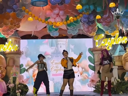 It’s time! ⌚️👀 To have the best birthday party ever with your very own Rumi, Mira, and Zoey from KPop Demon Hunters! Let our HUNTRIX show you how it’s done with their epic concert performance! 🌟 We can even bring special guests like Steve from Minecraft! 👾 Book now and your event is gonna be Golden! 🌟 We cater to: ✅ Birthdays ✅ Christenings ✅ Weddings ✅ Corporate Celebrations ✅ Mall Shows ✅ School Events ✅ Church Events 📧 hello@teamlizzie.com 📱 0960-312-5375 #kpopdemonhunters #kpop #kdh #r