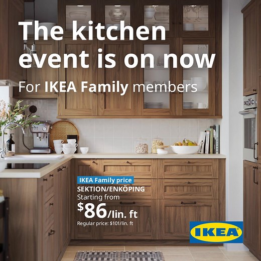 Our kitchen event is on now and with 15% off*, your dream space is closer than ever! | IKEA