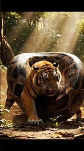 Heroic rescue team bravely saved tiger attacked by giant python