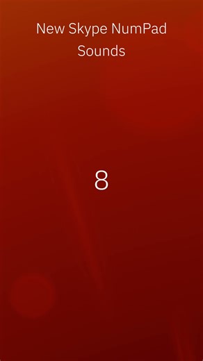 Skype Number Pad Sounds #skype #microsoft #windows