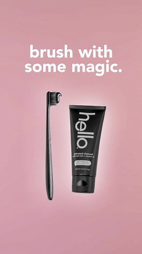 brush with a bit of hello magic #toothpaste #oralcare #magic #brushyourteeth