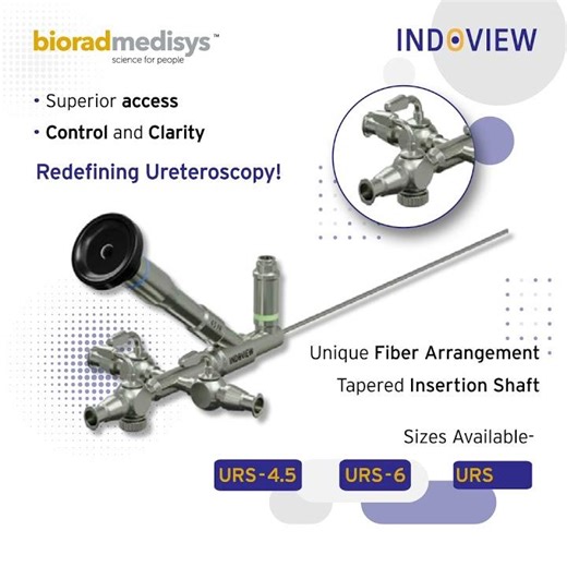 URS Ureteroscope Indoview | Advanced Urology Solution | Biorad Medisys