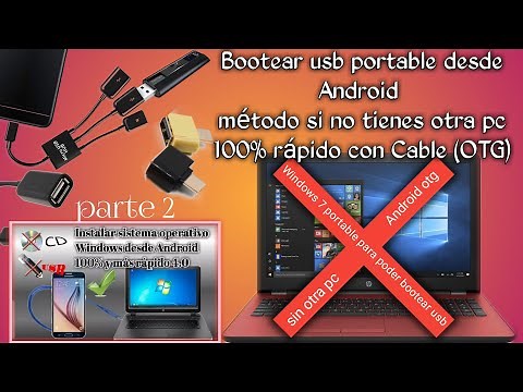 Bootear USB portable desde Android sin necesidad de usar otra pc en caso de que tu pc este brikeada