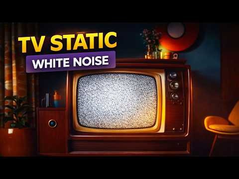 1970s TV Static White Noise 1 Hour | Retro Room Ambience for Deep Sleep & Relaxation