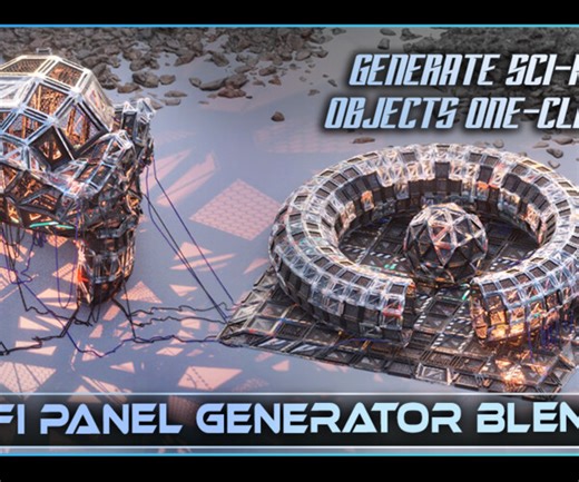 ArtStation - ​Procedural Sci-Fi Panel Generator for Blender | Resources