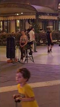 “Beautiful Downtown Skopje at Night – Stunning City Glow”