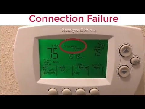 How To Reset Honeywell WIFI Thermostat Connection Failure Series RTH6500WF or RTH6580WF