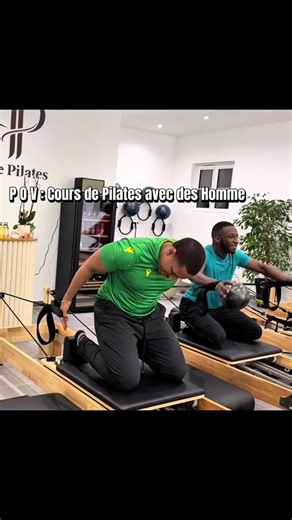 Les Hommes testent le Pilates Reformer! 😅 “Ça a l’air facile ton truc avec les ressorts là” 📍Pure Pilates, Deuil-la-barre