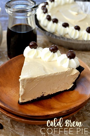 Easy Cold Brew Coffee Pie | The Domestic Rebel