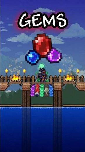 FASTEST way to get GEMS in Terraria Sky Block!