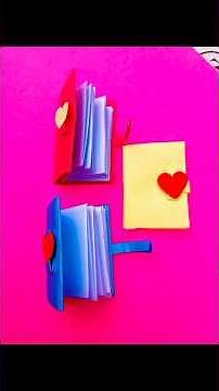 DIY mini notebook/ how to make notebook cover with paper / beautiful craft with paper/ cute books