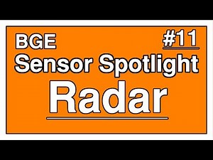 BGE • Sensor Spotlight #11 • Radar Sensor