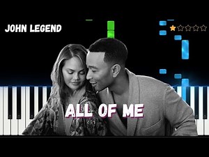 All of Me by John Legend | Super Easy Piano Tutorial for Beginners