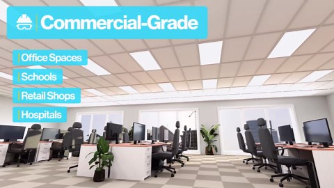 Sunco 2x4 LED Flat Panel Light Drop Ceiling Office Fixture, 7700 LM, Selectable Features, 40W/50W/60W, 4000K/5000K/6000K, Dimmable (0-10V), Dustproof ETL 2 Pack