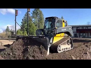 John Deere 331G Compact Track Loader/Dozer With 96” Blade, Topcon 2D Auto Laser System