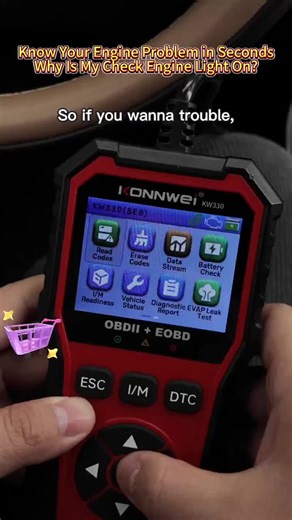 In seconds, you can see exactly what’s wrong with your engine. Plug it in to read fault codes, clear engine lights, check live data and battery voltage. Works on all OBD2 vehicles after 1996. No app. No subscription. Easy for every car owner. #techgadgets #carproducts #automotivemusthaves #vehicleaccessory #carfeatures #5in1cararmrestdockingstation #smartaccessory #4in1tool #teslafeatures #4in1wrench #OBD2 #CarDiagnostic #CheckEngineLight #CarProblems #CarTips #AutoTools #CarOwner #KONNWEI