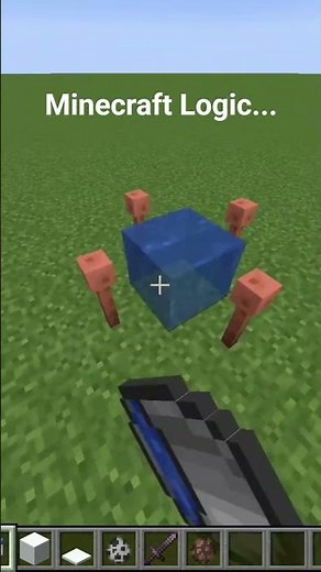 Minecraft Logic 😉 #minecraft #майнкрафт #shorts #short #шортс #games