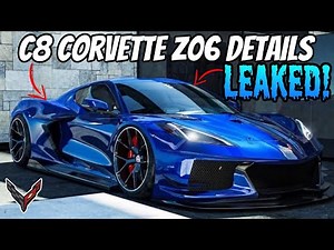 C8 Corvette Z06 details LEAKED! Z06 DELAYED until 2023?! and MORE!