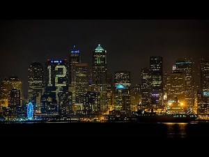'12th building'? Seattle skyline lights up for the Seahawks