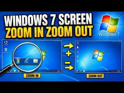 How to Zoom In and Zoom Out Screen in Windows 7 | Windows Magnifier Tutorial